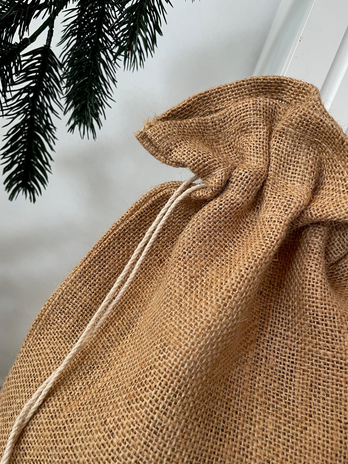 Nikolaussack Jute Geschenkbeutel Weihnachten Tannenbaum