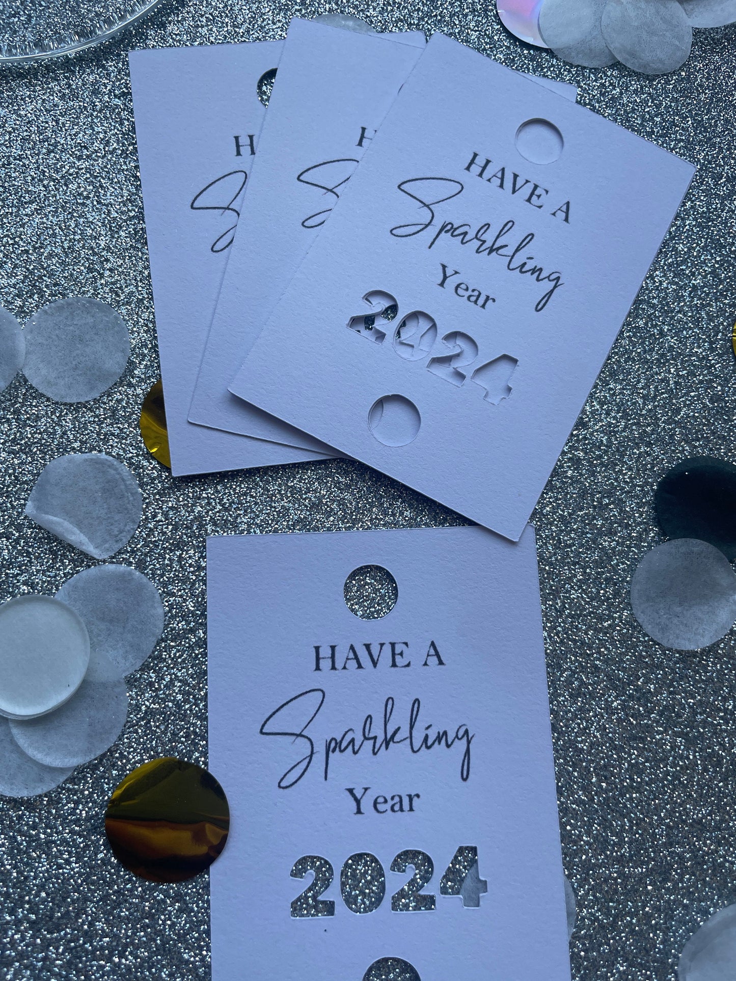 Wunderkerzen Anhänger Sylvester "Have a Sparkling Year"